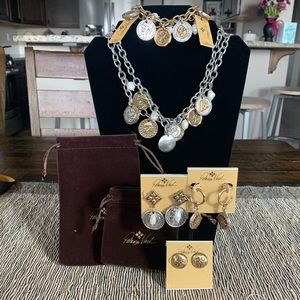 NWT Patricia Nash Necklace, Bracelet & 3 Earrings